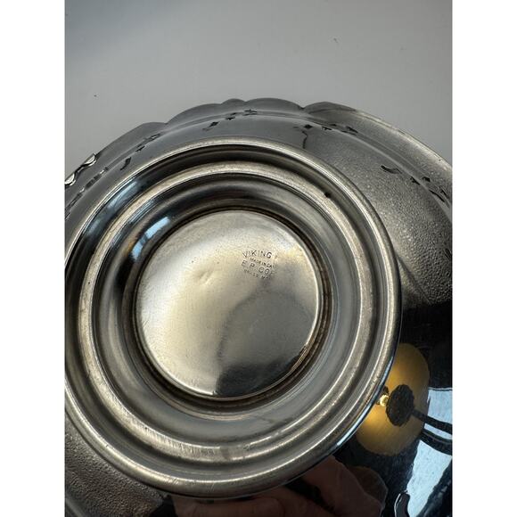 Viking Silver‎ Plate Swing Handle Candy Bride basket floral scroll engraved - Picture 4 of 6